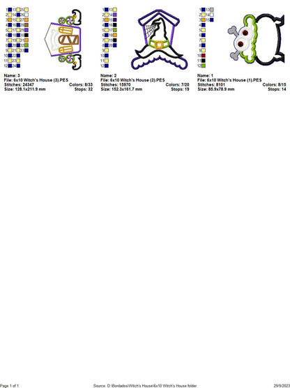 Witch's House - ITH Project - Machine Embroidery Design