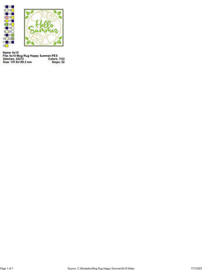 Sicilian Lemon Hot Pot Rest - ITH Project - Machine Embroidery Designs