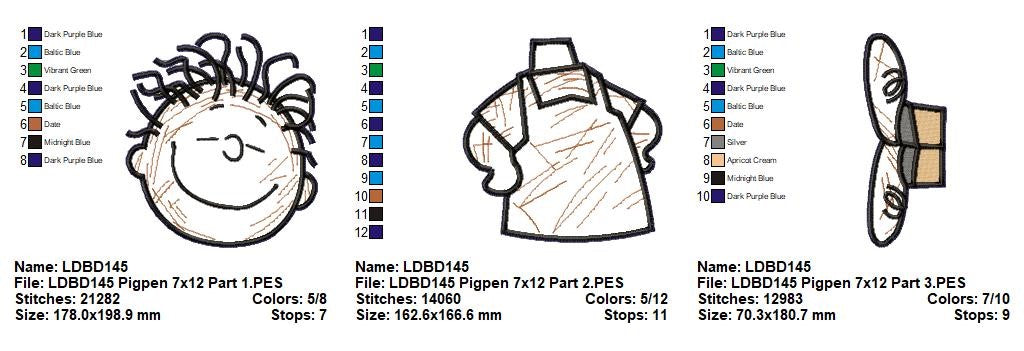 Pig-Pen – ITH Project – Machine Embroidery Design