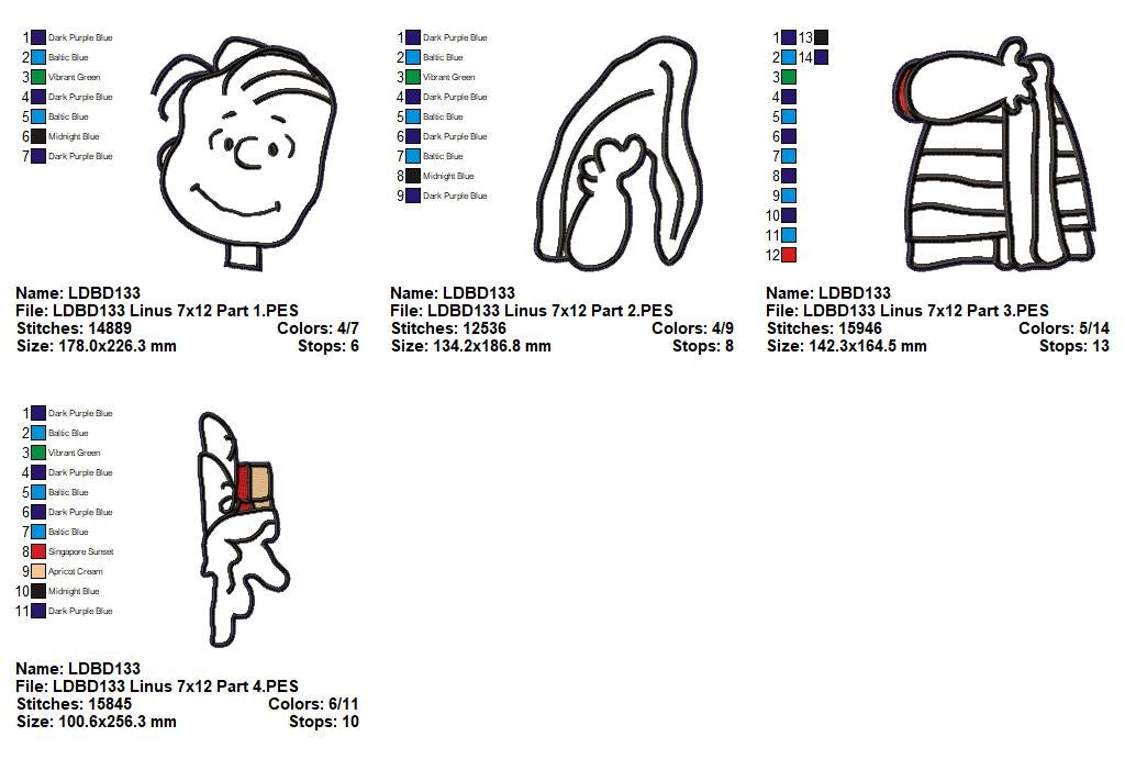 Linus – ITH Project – Machine Embroidery Design