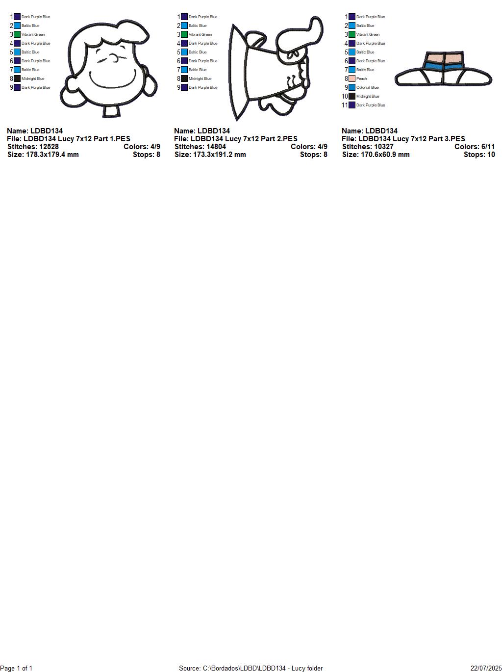 Lucy – ITH Project – Machine Embroidery Design