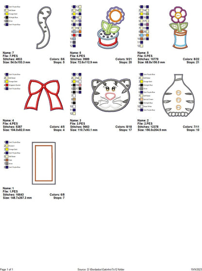 Seamstress Kitten - ITH Project - Machine Embroidery Design