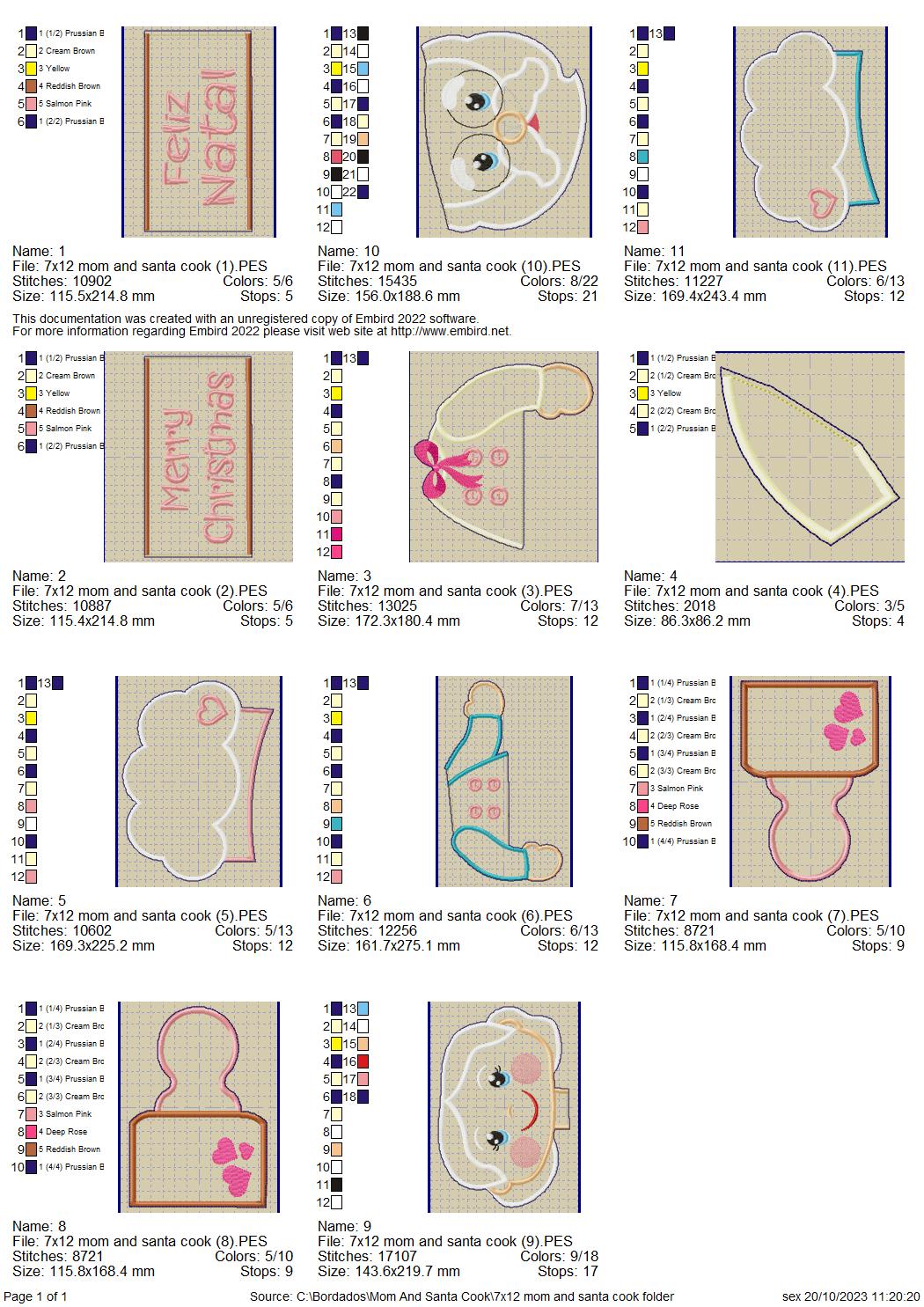 🎅 Christmas Trio – ITH Project – Machine Embroidery Design