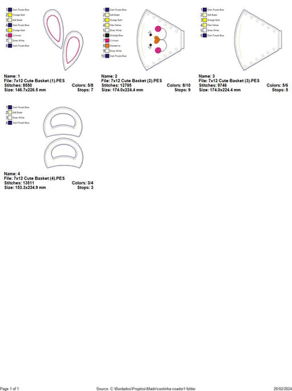 Easter  Candy Bag - ITH Project - Machine Embroidery Design