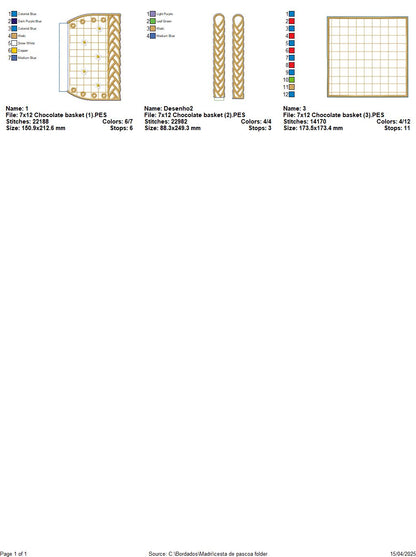 Easter Basket of Joy – ITH Project – Machine Embroidery Design