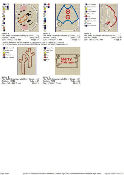 🎅 Christmas Trio – ITH Project – Machine Embroidery Design