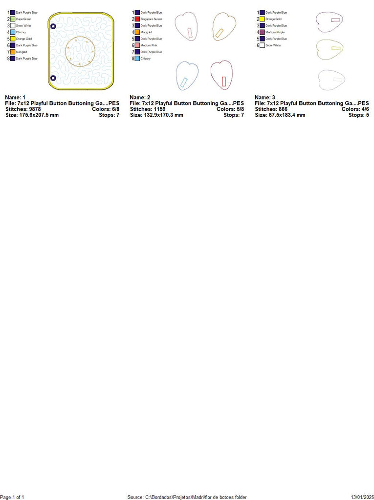 Buttoning Sensory Book Page - ITH Project - Machine Embroidery Design