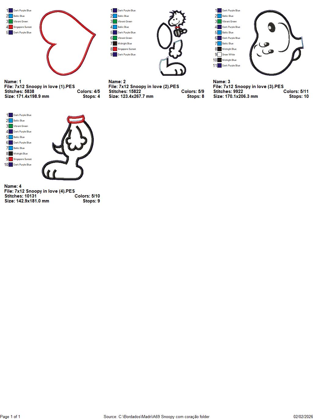 Valentine Puppy Boy – ITH Project – Machine Embroidery Design