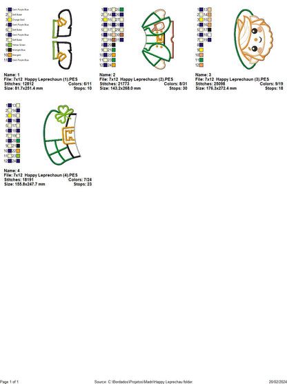 Cute Leprechaun - ITH Project - Machine Embroidery Design