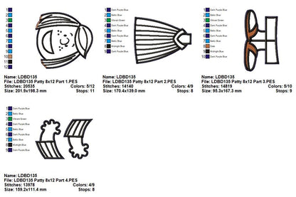 Peppermint Patty – ITH Project – Machine Embroidery Design