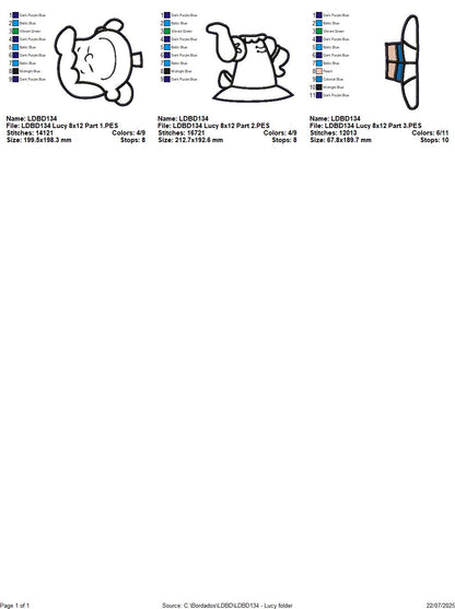 Lucy – ITH Project – Machine Embroidery Design