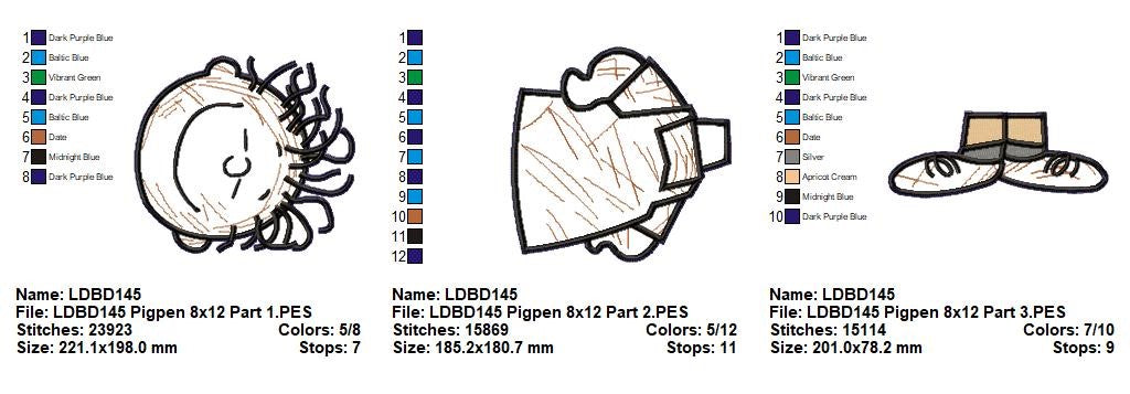 Pig-Pen – ITH Project – Machine Embroidery Design