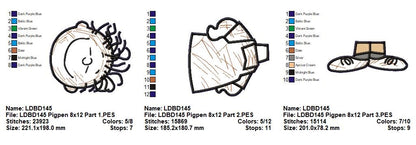 Pig-Pen – ITH Project – Machine Embroidery Design