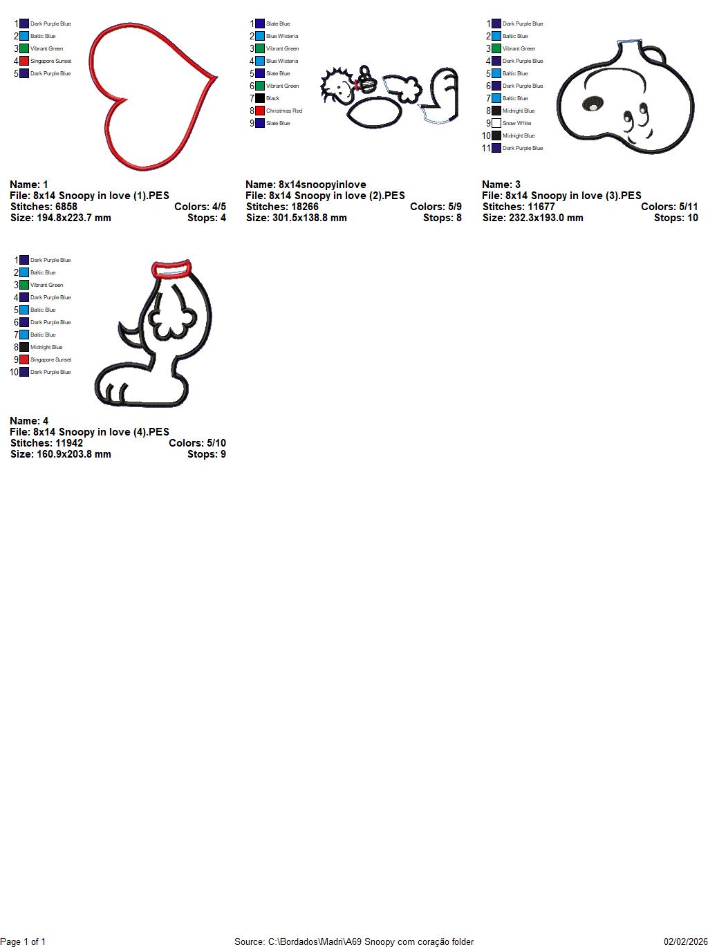 Valentine Puppy Boy – ITH Project – Machine Embroidery Design