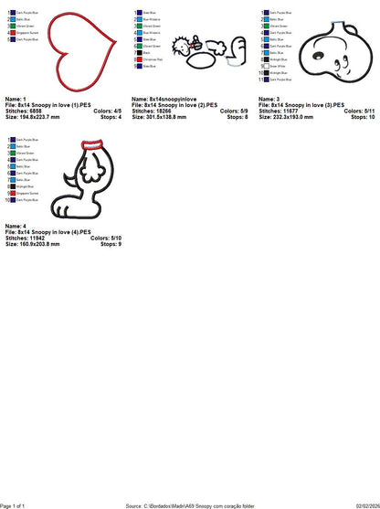 Valentine Puppy Boy – ITH Project – Machine Embroidery Design