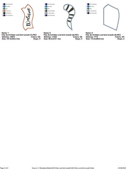 Welcome Cat – ITH Project – Machine Embroidery Design