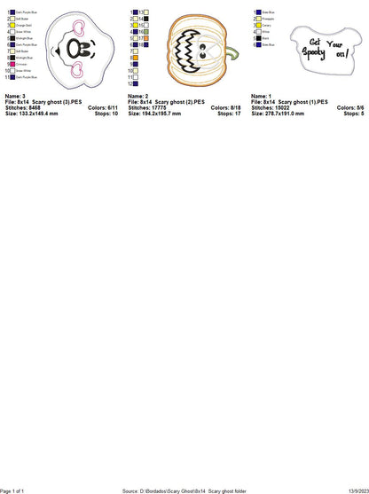 Scary Ghost - ITH Project - Machine Embroidery Design