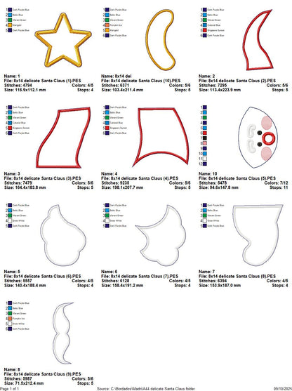 🎅 Santa Hat with Star – ITH Project – Machine Embroidery Design