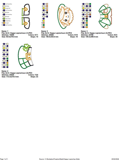 Cute Leprechaun - ITH Project - Machine Embroidery Design