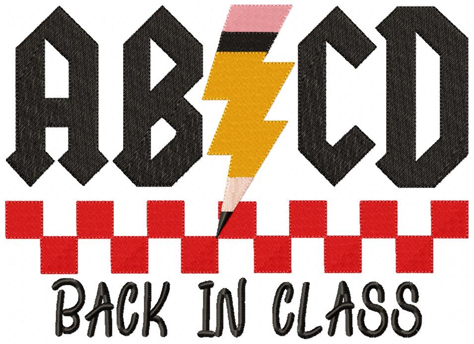 Rock Your School Year 🎸✏️ Back to Class -  Fill Stitch - Machine Embroidery Design