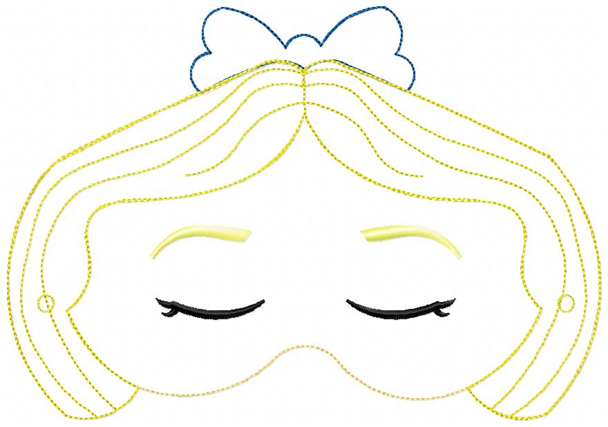 Princess Alice Mask - ITH Project - Machine Embroidery Design