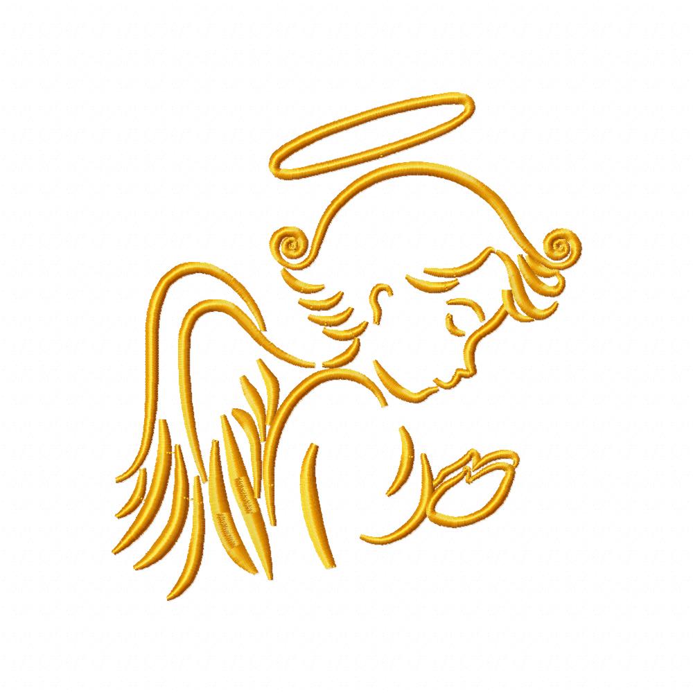 Heavenly Angel Collection - Satin Stitch - Machine Embroidery Design