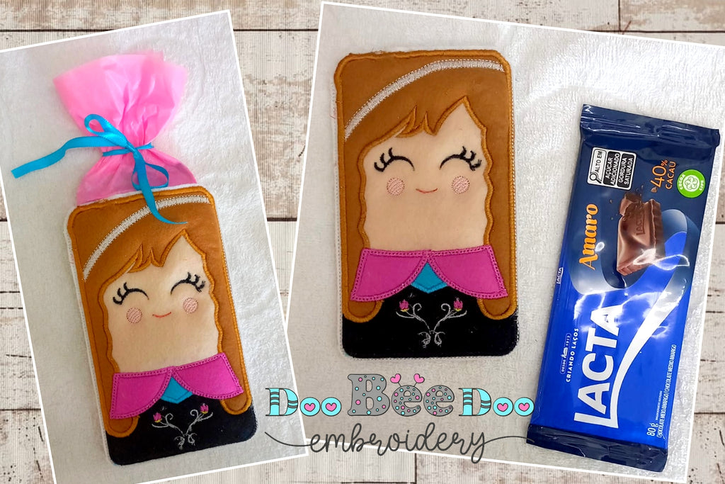 Frozen Princess - Candy Holder - ITH Project - Machine Embroidery Design
