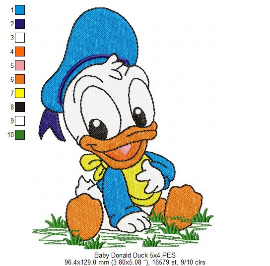 Baby Duck - Fill Stitch - Machine Embroidery Design