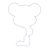 Baby Mouse with Feeding Bottle - Applique