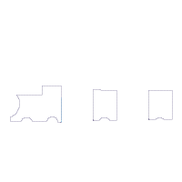 Baby Train - Applique - Machine Embroidery Design