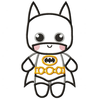 Baby Batman - Applique - Machine Embroidery Design