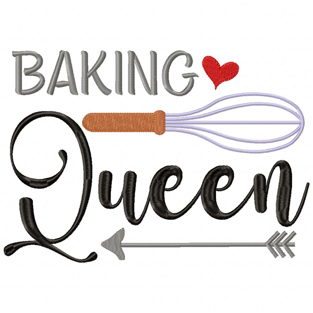 Baking Queen - Fill Stitch - Machine Embroidery Design