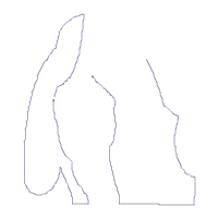 Basset Dog Girl - Applique - Machine Embroidery Design