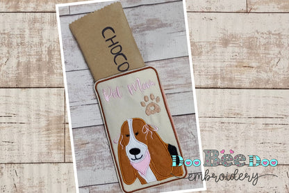 Girl Pet Mom Basse Candy Holder - ITH Project - Machine Embroidery Design