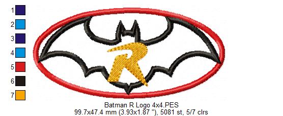 Batman & Robin - Applique Embroidery