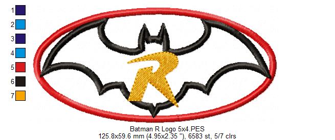 Batman & Robin - Applique Embroidery