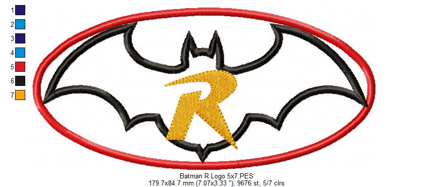 Batman & Robin - Applique Embroidery