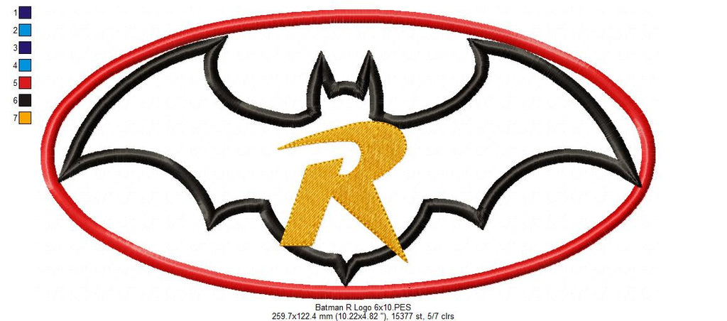 Batman & Robin - Applique Embroidery