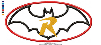 Batman & Robin - Applique Embroidery