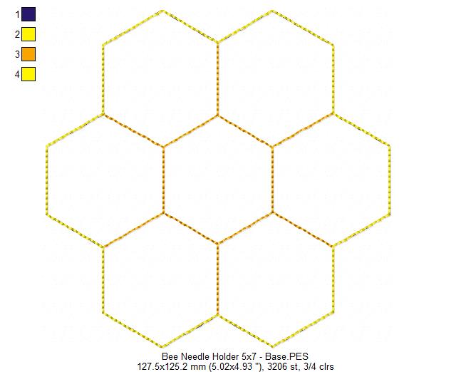 Cute Bee Pin Cushion - ITH Project - Machine Embroidery Design