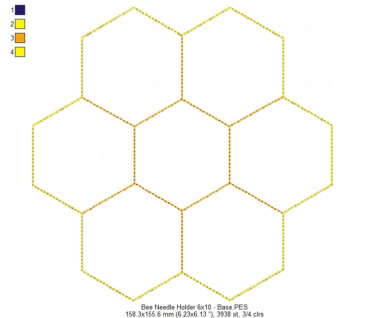 Cute Bee Pin Cushion - ITH Project - Machine Embroidery Design