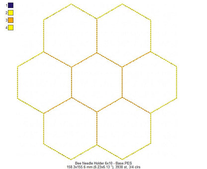 Cute Bee Pin Cushion - ITH Project - Machine Embroidery Design