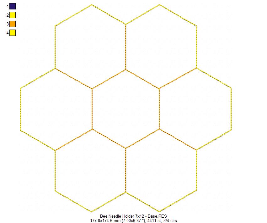 Cute Bee Pin Cushion - ITH Project - Machine Embroidery Design