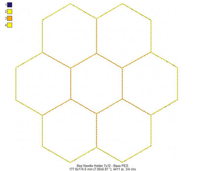 Cute Bee Pin Cushion - ITH Project - Machine Embroidery Design