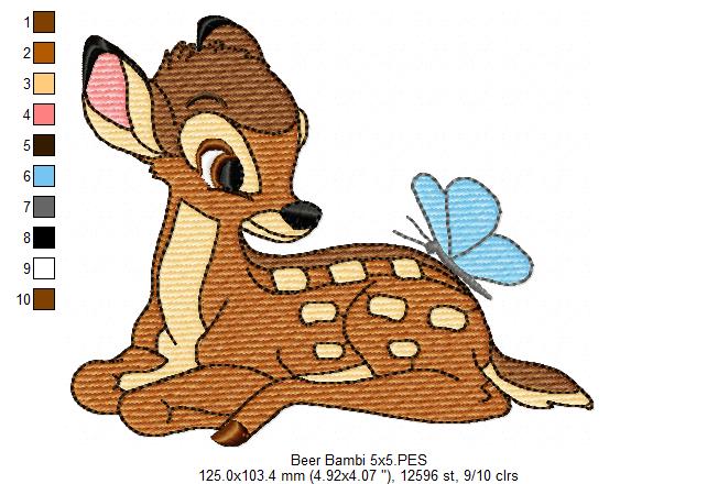Little Deer - Fill Stitch - Machine Embroidery Design