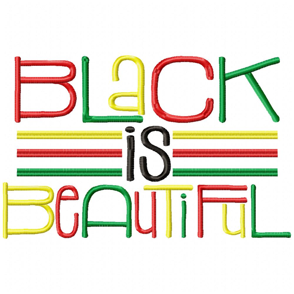 Black is Beautiful - Fill Stitch