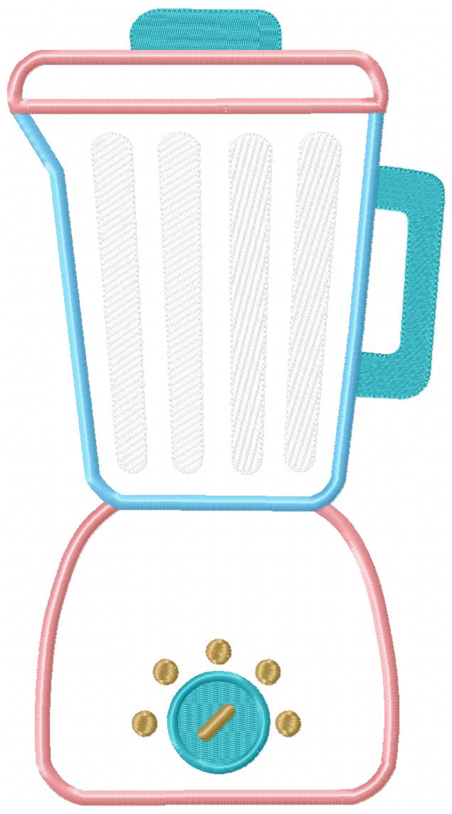 Kitchen Blender - Appliqué - Machine Embroidery Design