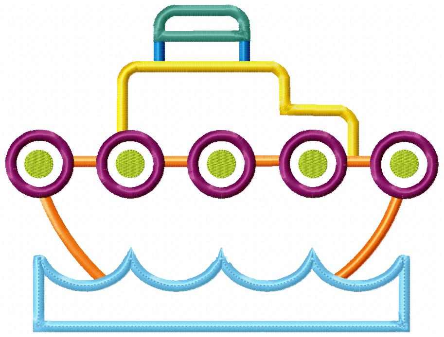 Sweet Nautical Boats Appliqué Bundle – Appliqué – Machine Embroidery Design