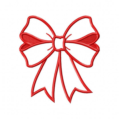 Coquette Bow - Applique - Machine Embroidery Design
