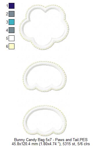 Bunny Candy Bag - ITH Project - Machine Embroidery Design